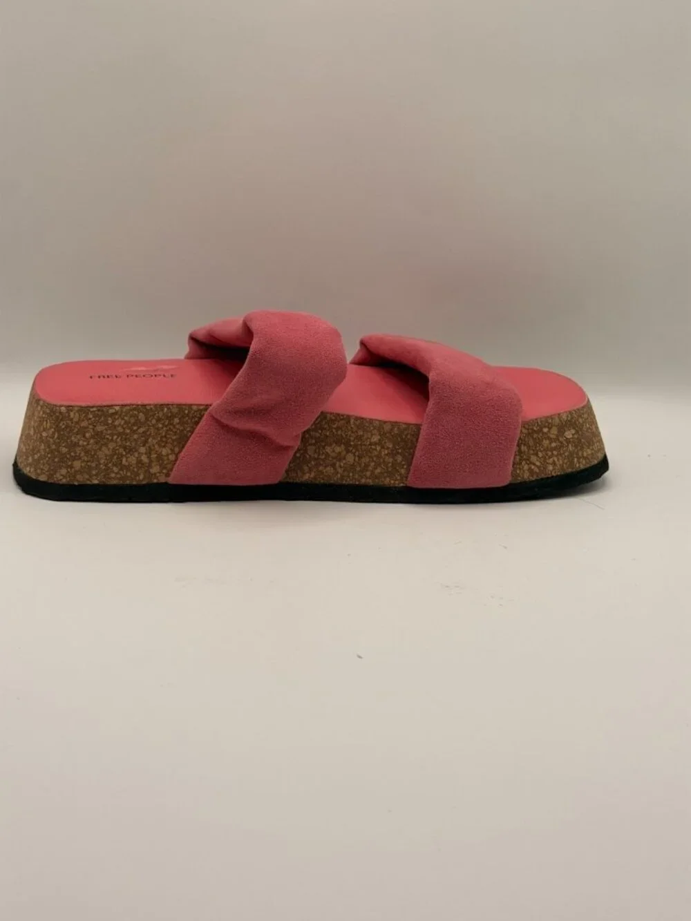 FREE PEOPLE Womens Fairmont Platform Slide Sandal In Watermelon Sz 9